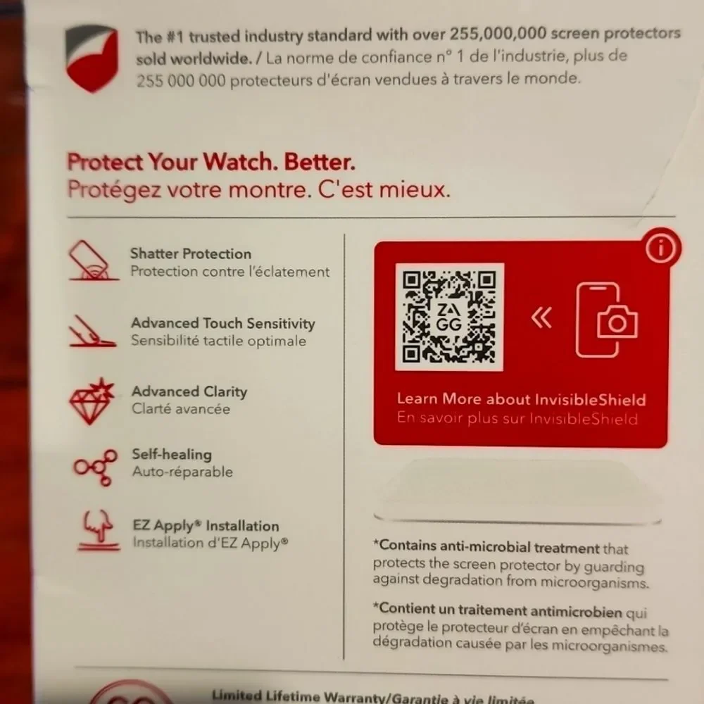 Zagg Invisible Shield Ultra Clear‎ Watch Screen Protection